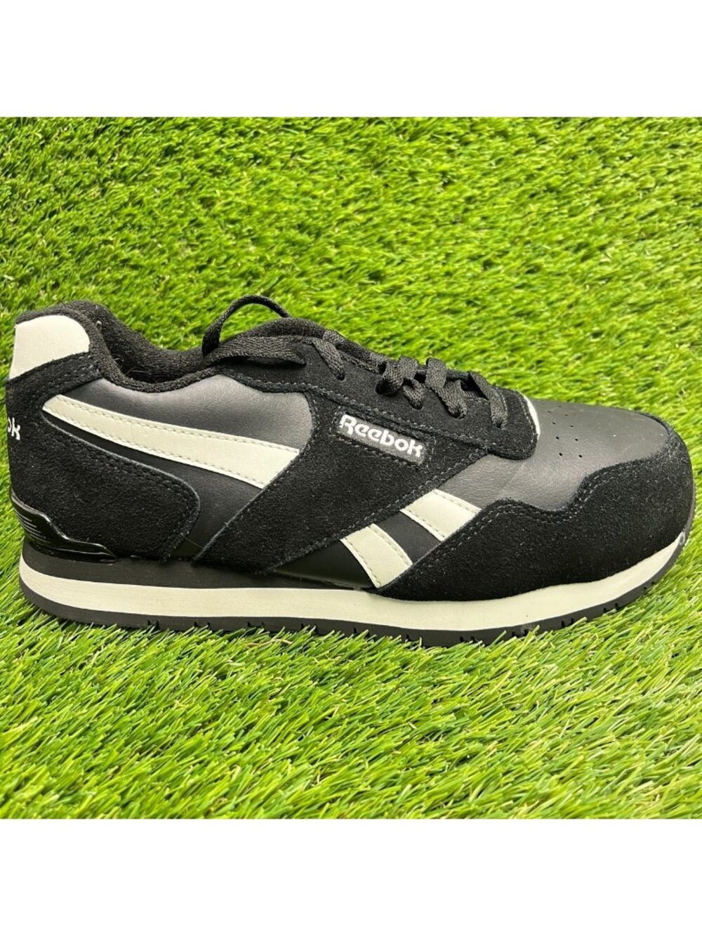 Reebok Classic Harman Run Mens Size 7E Black Composite Toe Safety Work Shoes